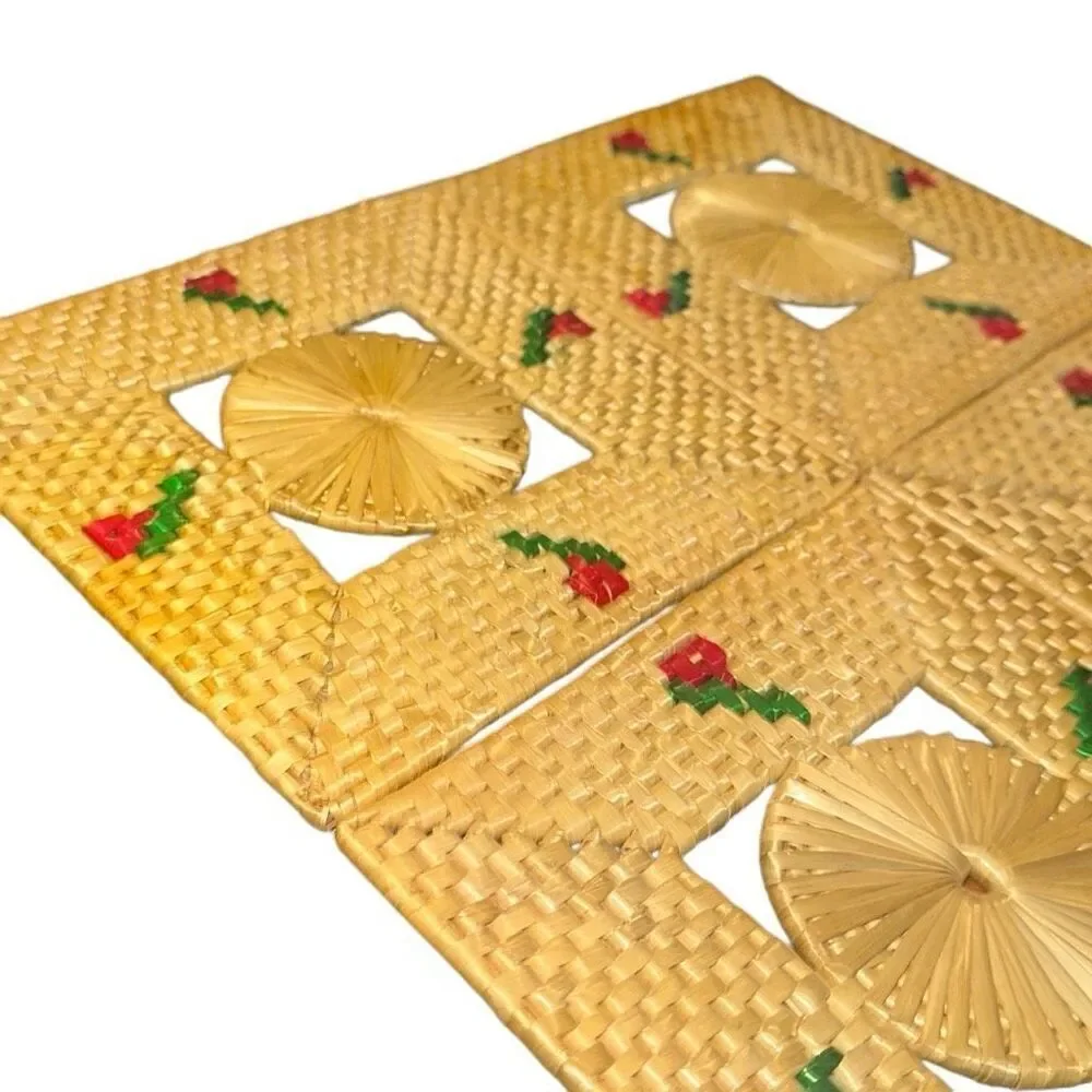 No Brand patterned raffia